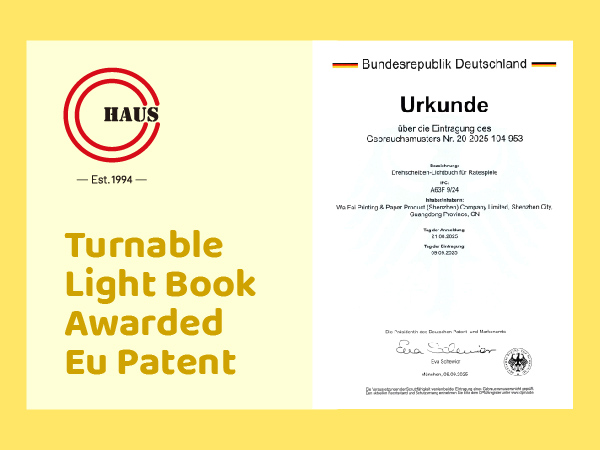 Turnable Light Book Awarded Eu Patent
